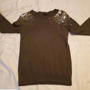 Express olive green sweater size S